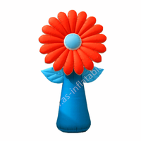 Fleur gonflable géante en PVC personnalisée avec logo pour la publicité et la décoration d'événements en plein air