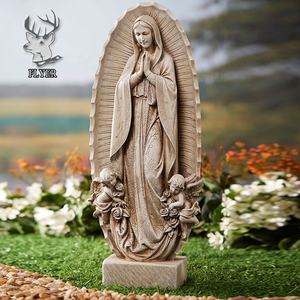 Estatuas Religiosas al por Mayor, Estatuas de Mármol de Nuestra Señora de <span class=keywords><strong>Guadalupe</strong></span> para Jardín Conmemorativo en la Iglesia - Product Image 3