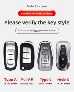 Housses de clé pliables pour voitures Geely Vision X3, LG, S1 Vision X1, housses de protection de clé en métal - Product Image 6