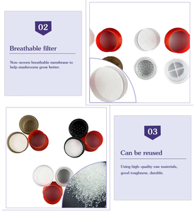 Unité de capuchon et d'anneau à bonne ductilité et résistance à la chaleur avec membrane respirante non tissée sur le couvercle - Product Image 3