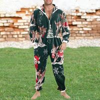 Mono desmontable con estampado navideño