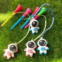 Offre Spéciale dessin animé astronaute Golf Tee en plastique Tee avec corde Anti-perte 3D caoutchouc mignon poupée suspendu décoration cadeau Golf accessoires