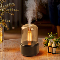 Diffuseur d'arômes à lumière de bougie à brume fraîche USB 120 ml le plus récent