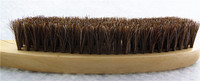 Brosse en crin de cheval manche en bois brosse de nettoyage pour meubles vêtements manteau costume peluches doux outil de polissage siège de voiture tissu soin