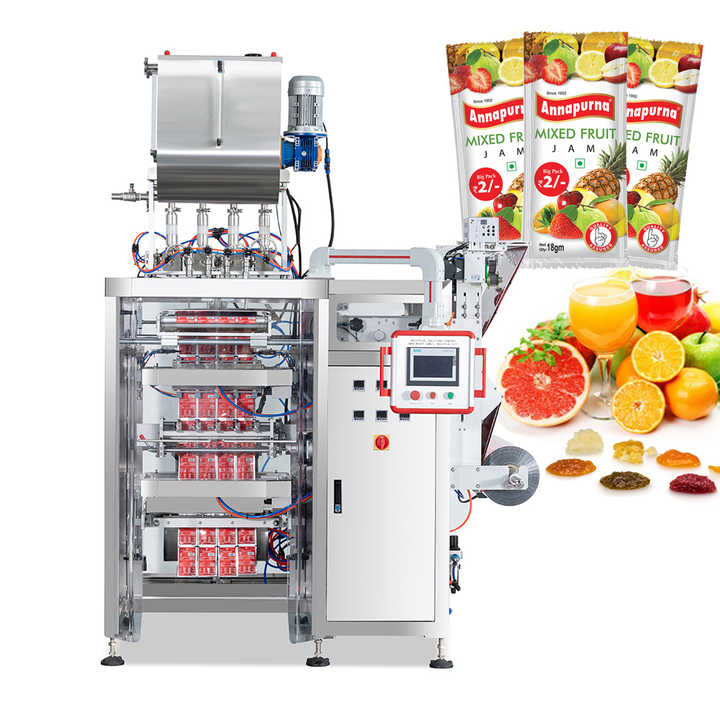 Automatic Vertical Multi Lane Sachet Syrup Packaging Machine