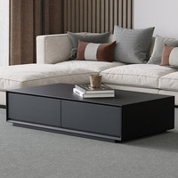 Ensemble de tables basses modernes et minimalistes en bois avec rangement, design durable et écologique pour salon et appartement