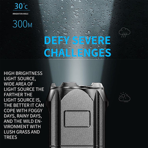 <span class=keywords><strong>Torcia</strong></span> LED Potente di Alta Qualità Ricaricabile, Resistente all'Acqua, con Zoom, USB, Luce Tattica Portatile per Campeggio - Product Image 5