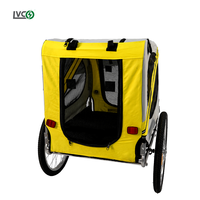 LVCO chariot de transport pliable pour chien chariot de transport cargo vélo remorque pour chien avec fixation facile et rapide
