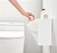 Boîte de rangement murale anti-poussière à ouverture rabattable sans perçage pour salle de bain, toilettes, produits de soin et articles divers – Offre Spéciale