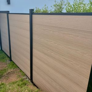 Tablero de valla WPC impermeable para exteriores, a prueba de humedad, de 6 pies x 8 pies, para jardín de Villa, puerta de esgrima coextruida de bajo mantenimiento - Product Image 2