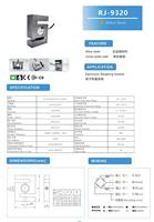 Capteur de force à point unique RJ9320, capacité 0,1t0,2t0,5t0,75t1t1,5t2t5t, balances de pesage, balances de prix, instruments