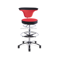Chaise de bar haute Offre Spéciale en PU/tissu avec dossier fabriquée à Foshan HY1037H-1 d'usine
