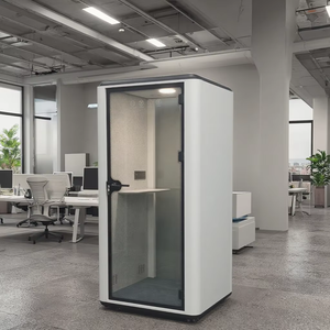 Thép hiện đại cách âm văn phòng pods với movable điều chỉnh chiều cao thiết kế cho khách sạn và văn phòng sử dụng nhà máy trực tiếp bán hàng - Product Image 3