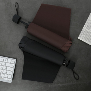 Three Folding <b>Umbrella</b> Manual 190T Nylon Fabric Plain <b>Foldable</b> Sunny And Rainy <b>Umbrella</b> For Promotional Activities - Product Image 4