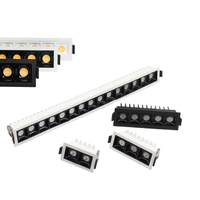 Nouvel arrivage Module Réglable Cadre Tête Mobile Spot Piste Lumière Linéaire Intérieur 2 5 6 8 10 20 W Led Downlight