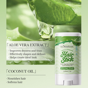 KORMESIC Marca Privada 12g Barra de Cera de Aloe Vera con Fresa para el Cabello, Crema Estilizadora en Barra de Fijación Fuerte para Cabello Rizado y con Volumen - Product Image 3