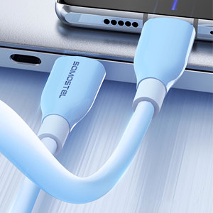 Somostel BT21 60W PD急速充電ケーブル OEMトラベル充電同期 480Mbps転送 iPhone 17 16対応 USB-C to C 携帯電話ケーブル - Product Image 6