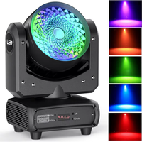 Projecteur LED COB RGBW 120W pour scène, film/vidéo, salles de banquet, bars, fêtes avec fonction stroboscopique 110-240V Multi-prises
