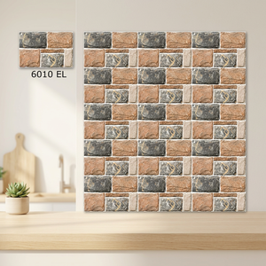 Precio más bajo Azulejos de pared esmaltados digitales de cerámica 25x37,5 cm Acabado mate 250x375 Diseño de elevación 10x15 Patrón en relieve - Product Image 2