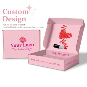 Boîte d'emballage pliante carrée en carton ondulé recyclé, personnalisée et élégante, pour vernis à ongles - Product Image 4