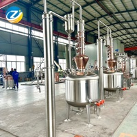 Équipement de distillation en pot SUS304/316L inoxydable à paroi unique OEM ZJ 500L pour whisky Gin encore