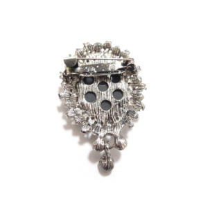 <span class=keywords><strong>Broche</strong></span> vintage en métal plaqué noir avec cristaux et strass, style antique, <span class=keywords><strong>bijoux</strong></span> de <span class=keywords><strong>broche</strong></span> vintage avec strass - Product Image 6