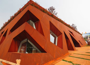 Paneles de Revestimiento de Pared de Metal Sólido, Fachada de Acero Corten Cortada con Láser - Product Image 1