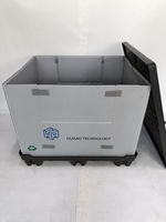 Caisse de palette en plastique robuste et étanche 1200x1000x940mm, conteneur de palette en plastique PP, caisse de palette en plastique pour le stockage logistique