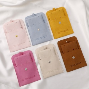 PUPPYSEW Wholesale Microfiber Jewelry Pouch Necklace Bracelet Jewelry Bag and Insert Pad With logo Custom - Product Image 5