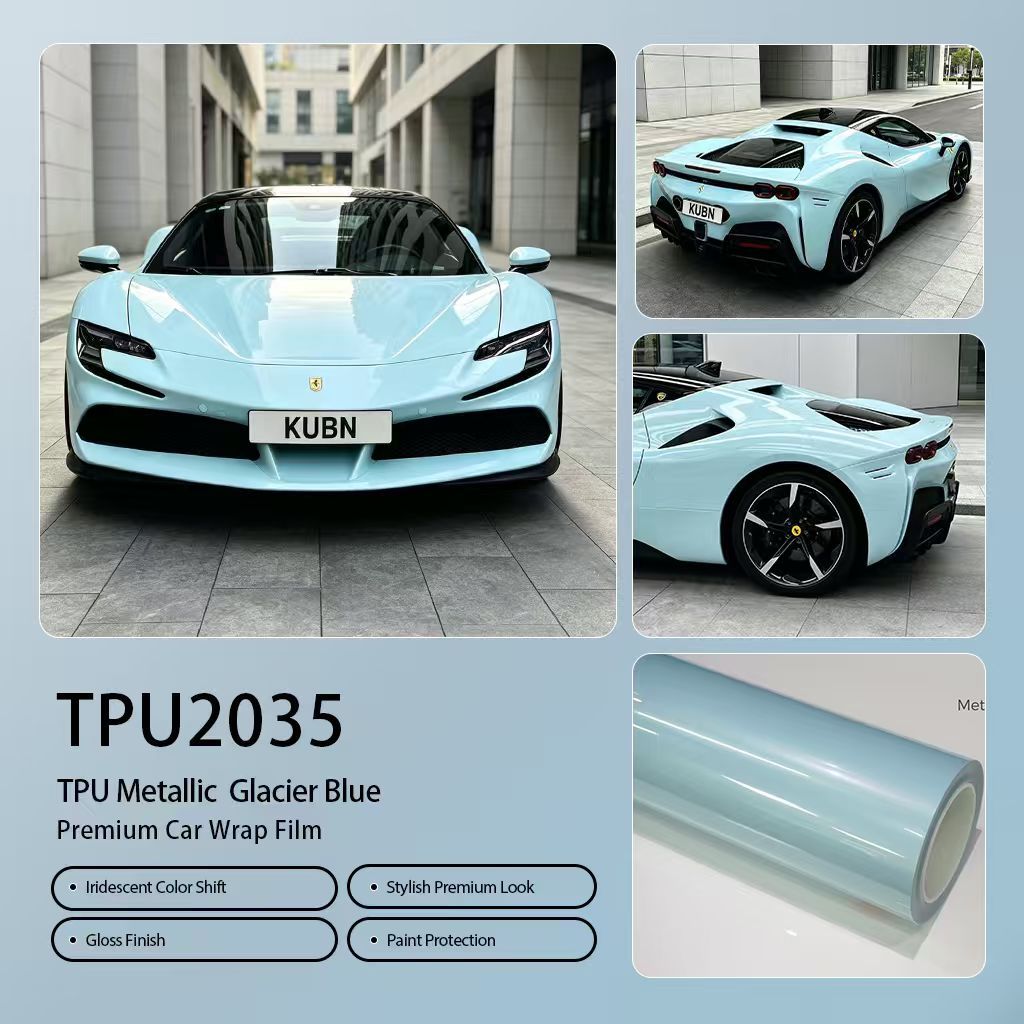 2035-TPU Métallique Bleu Glacier