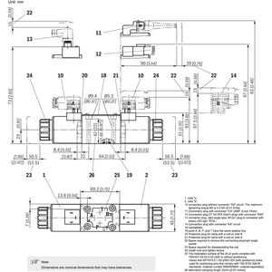 Rexroth Hydraulic Directional Valve 4WE6D62 EG220N9K4 <b>V</b> 350 <b>Bar</b> Four Way Control Solenoid Valve - Product Image 2