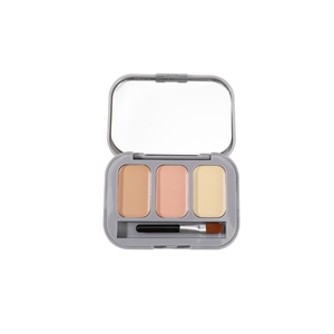 Palette de correcteur liquide tricolore pour le maquillage, couvrant les taches, les marques d'acné, les cernes, modifiant les sillons lacrymaux, les plis nasogéniens, unisexe - Product Image 4