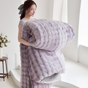 <span class=keywords><strong>Lapin</strong></span> polaire hiver couette épaissie flanelle lait polaire couette noyau peluche corail polaire couverture pas cher literie - Product Image 4