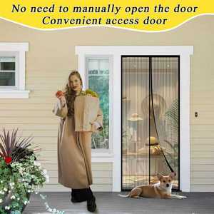 Mosquitera Magnética para Puerta, Cortina de Malla de Poliéster con Cierre Automático, Anti-Insectos, OEM, MOQ Personalizado - Product Image 5