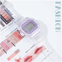 Montres électroniques pour femmes et hommes, bracelet en silicone or rose, montre-bracelet numérique LED transparente, montre de sport, Relogio Feminino