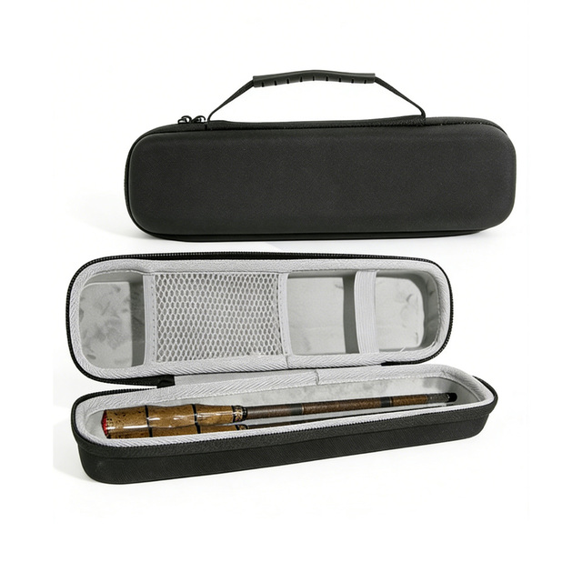 Custom Waterproof Hard Shell EVA Fishing Rod Case for Travel-Mini Adjustable Storage Case