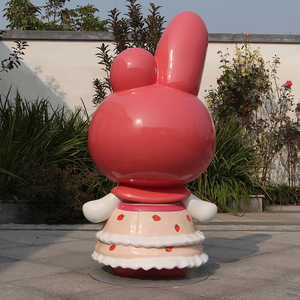 Escultura de Resina con Diseño de Personajes Animados Personalizable, Decoración de Fibra de Vidrio FRP para Exteriores, Pieza de Bienvenida para Entrada de Centro Comercial, para Pastelería - Product Image 4