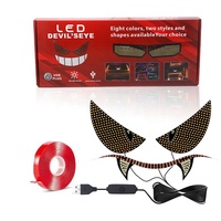 Nouvelles lumières LED pour jantes de voiture Thhowie Dynamic Matrix Panel Devil Eye, fonctionnant sur USB, en aluminium blanc, 12V, clignotantes, pour l'extérieur de la voiture