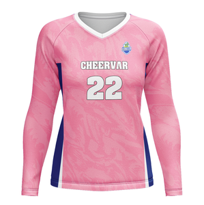 เสื้อเจอร์ซีย์วอลเลย์บอลคอวีสำหรับผู้หญิงชุดฝึกแข่งขันวอลเลย์บอลแขนยาว - Product Image 1