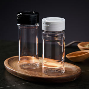 Bouteille transparente en PET pour assaisonnements, herbes et épices, récipient à condiments, flacon à poivre noir avec étiquette personnalisée - Product Image 4