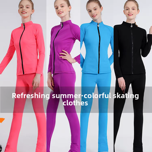 Pantalons de patinage artistique pour filles Combinaisons d'entraînement de <span class=keywords><strong>skate</strong></span> pour femmes à vendre Performance sans polaire - Product Image 2