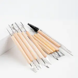11 PCS Ceramic Modeling Craft Tool Set Clay Sculpting Tools for Arts Pottery Sculpture Painting
