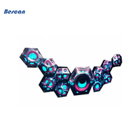 Écran LED d'Affichage pour Cabine DJ, Forme Irrégulière Triangle Hexagonale Créative P4 P5 Intérieur pour Boîte de Nuit