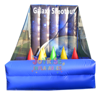 Jeu de sport interactif gonflable 4 en 1, jeu de carnaval familial pour tirer sur les balles
