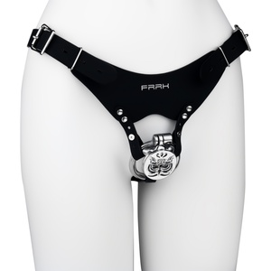 Candado de Castidad Metálico Plano Marca Owl, Restricción de Pene, Jaula de Castidad Masculina con Orificio para Orinar, Entrenamiento SM, Juguetes Sexuales al por Mayor - Product Image 3