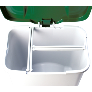 Pedalbin Eco Pattumiera a pedale da 50 litri. Bianco. - Product Image 3