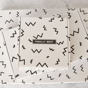 Индивидуальная печать логотипа крафт-бумага упаковка подарочная коробка для доставки почтовые гофрированные картонные коробки для доставки одежды - Product Image 3