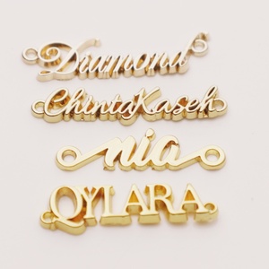 ป้ายโลหะติดเสื้อผ้าแบบกำหนดเองสำหรับฮิญาบ พร้อมโลโก้โลหะตามสั่ง - Product Image 2