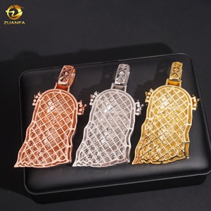 Nouveautés Hip Hop Iced Out Pass Diamond Tester Pendentif Jésus en argent 925 de luxe pour hommes avec moissanite - Product Image 6