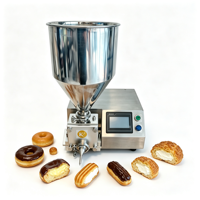 Machine de remplissage semi-automatique électrique pour gâteaux, cupcakes, coupes de mousse, choux à la crème, puddings, beignets - Écran tactile numérique haute résolution